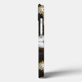 Coques Case-Mate iPhone Dragonflies de Steampunk sur arrière - plan rayé b (Verso / Gauche)