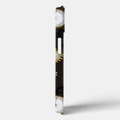 Coques Case-Mate iPhone Dragonflies de Steampunk sur arrière - plan rayé b (Verso / Droite)