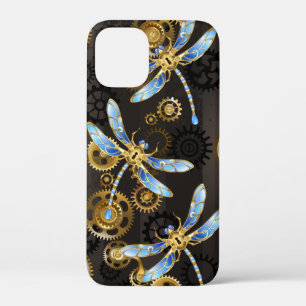 Case-Mate iPhone Case Dragonflies de Steampunk sur arrière - plan rayé b