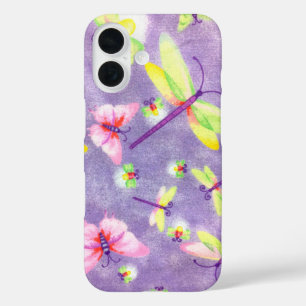 Coques iPhone 16 Dragonflies et éclairs