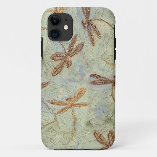 Coques Case-Mate iPhone Dragonfly Dance Gold (Dos)