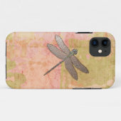 Coques Case-Mate iPhone Dragonfly d'impressions roses (Dos (Horizontal))