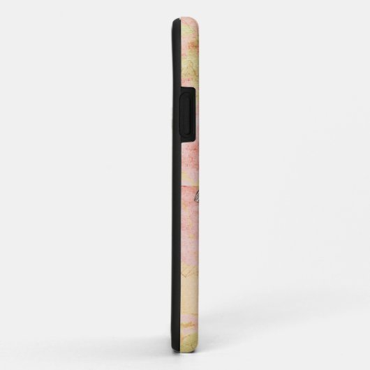 Coques Case-Mate iPhone Dragonfly d'impressions roses (Dos/Droite)