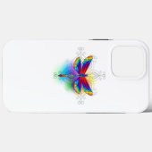 Coques Case-Mate iPhone Dragonfly en arc-en-ciel (Verso (horizontal))
