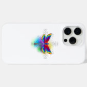 Coques Case-Mate iPhone Dragonfly en arc-en-ciel (Verso (horizontal))