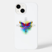 Coques Case-Mate iPhone Dragonfly en arc-en-ciel (Verso)