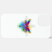 Coques Case-Mate iPhone Dragonfly en arc-en-ciel (Retour (horizontal))