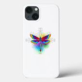 Coques Case-Mate iPhone Dragonfly en arc-en-ciel (Verso)