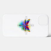 Coques Case-Mate iPhone Dragonfly en arc-en-ciel (Verso (horizontal))
