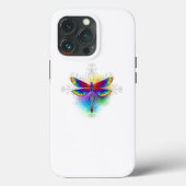 Coques Case-Mate iPhone Dragonfly en arc-en-ciel (Verso)