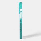 Coques Case-Mate iPhone Dragonfly en verre métallique sur vert Turquoise (Verso / Gauche)