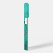 Coques Case-Mate iPhone Dragonfly en verre métallique sur vert Turquoise (Verso / Droite)