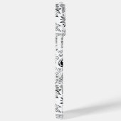 Coques Case-Mate iPhone Dragonfly et doodle de fleurs (Verso / Droite)