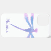 Coques Case-Mate iPhone Dragonfly Monogrammé Aquarelle Violet (Retour (horizontal))