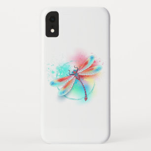 Case-Mate iPhone Case Dragonfly rouge sur l'arrière - plan aquarelle