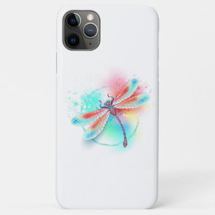 Case-Mate iPhone Case Dragonfly rouge sur l'arrière - plan aquarelle
