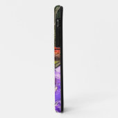 Coques Case-Mate iPhone Dragonfly rouge sur Violet Violet Fleurs (Dos/Gauche)