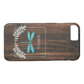 Coques Case-Mate iPhone Dragonfly Turquoise rustique personnalisée (Dos (Horizontal))