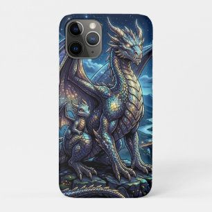Case-Mate iPhone Case Dragons célestes éclairés par la lune et château
