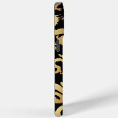 Coques Case-Mate iPhone Dragons d'or Motif Black BG (Verso / Droite)