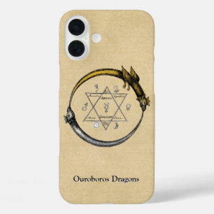 iPhone 16 Plus Case Dragons Ouroboros avec nom