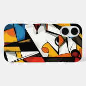 Coques Case-Mate iPhone Dramatique Cubiste Design d'art Abstrait (Verso (horizontal))