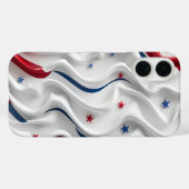 Coques Case-Mate iPhone Drapeau 3D américain (Verso (horizontal))