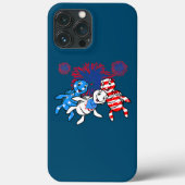 Coques Case-Mate iPhone Drapeau 4 juillet États-Unis (Verso)