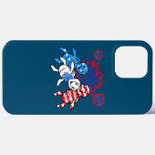Coques Case-Mate iPhone Drapeau 4 juillet États-Unis (Verso (horizontal))