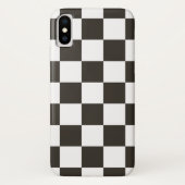 Coques Case-Mate iPhone Drapeau À damiers (noir et blanc) (Motif du vérifi (Dos)