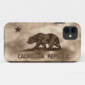 Coques Case-Mate iPhone Drapeau âgé de la Californie (Dos (Horizontal))