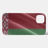 Coques Case-Mate iPhone Drapeau agitant le Belarus - (Verso (horizontal))