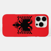 Coques Case-Mate iPhone Drapeau albanais (Verso (horizontal))