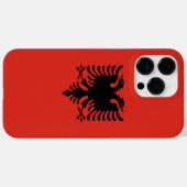 Coques Case-Mate iPhone Drapeau albanais (Verso (horizontal))