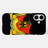 Coques Case-Mate iPhone Drapeau Allemagne (Verso (horizontal))