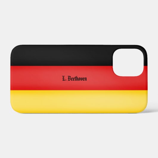 Coques Case-Mate iPhone Drapeau Allemagne Schwarz Rot Gold Personnalisé (Verso (horizontal))