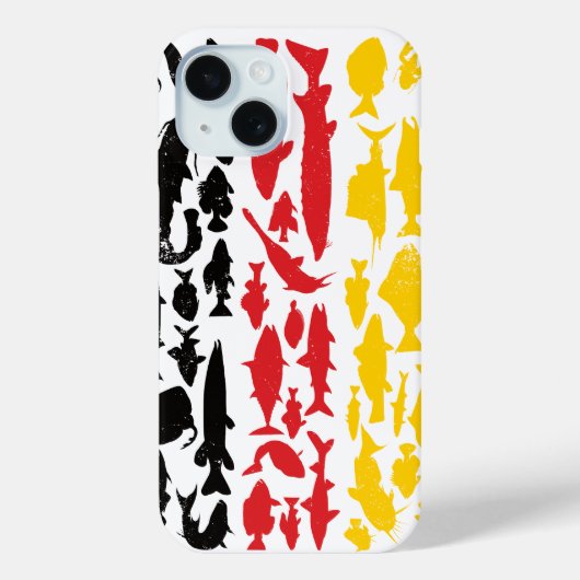 Coques Case-Mate iPhone Drapeau allemand fait de poisson - Design de pêche (Verso)