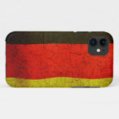 Coques Case-Mate iPhone Drapeau allemand Grunge (Dos (Horizontal))
