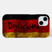 Coques Case-Mate iPhone Drapeau allemand - Vintage (Verso (horizontal))