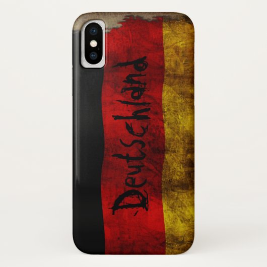 Coques Case-Mate iPhone Drapeau allemand - Vintage... (Dos)