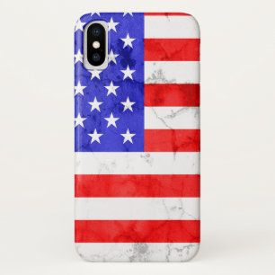 Coque iPhone X Drapeau américain