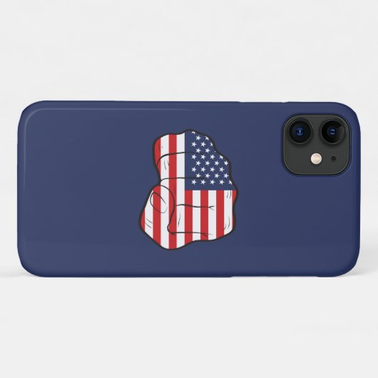 Coques Case-Mate iPhone Drapeau américain (Dos (Horizontal))