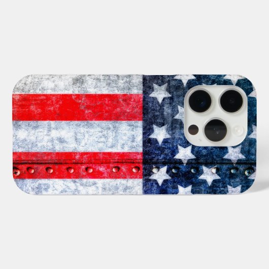 Coques Case-Mate iPhone Drapeau américain (Verso (horizontal))