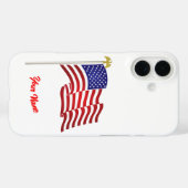 Coques Case-Mate iPhone Drapeau américain (Verso (horizontal))