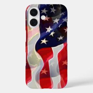 Coques iPhone 16 Drapeau américain