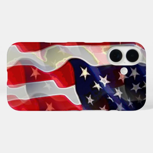 Coques Case-Mate iPhone Drapeau américain (Verso (horizontal))