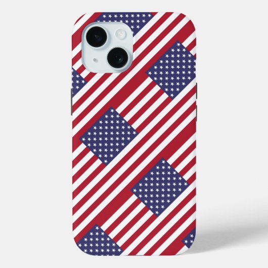 Coques Case-Mate iPhone Drapeau Américain (Verso)