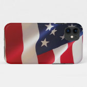 Coques Case-Mate iPhone Drapeau américain (Dos (Horizontal))