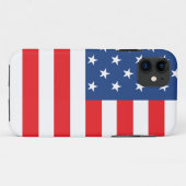 Coques Case-Mate iPhone Drapeau américain (Dos (Horizontal))