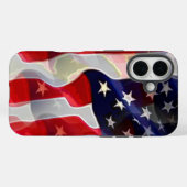 Coques Case-Mate iPhone Drapeau américain (Verso (horizontal))